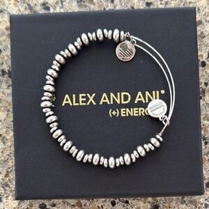 Alex and Ani Silver Charm Bangle Bracelet